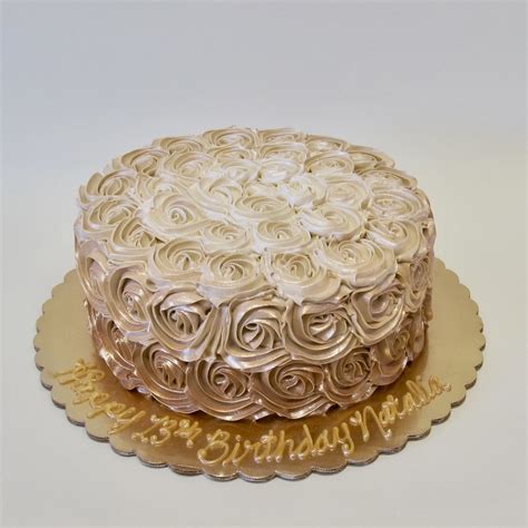 Birthday Rosette Cake 301266 13th Birthday Cake With Brown… Flickr