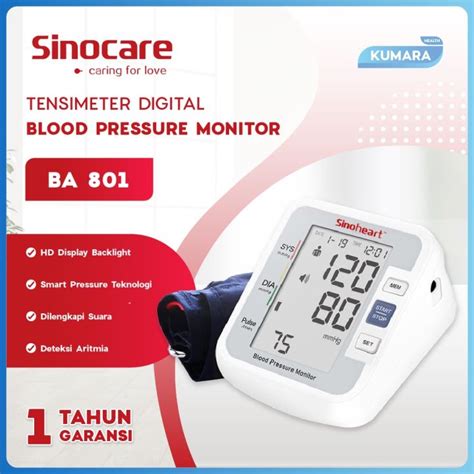 Sinocare Tensimeter Digital Ba Alat Ukur Tekanan Darah Digital