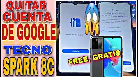 Frp Tecno Spark 8c Android 11 Quitar Cuenta De Google TECNO KG5j YouTube