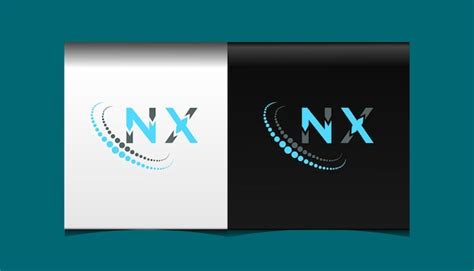 Plantilla De Icono De Vector De Diseño De Logotipo Moderno Inicial Nx