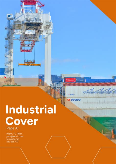 Free Industrial Cover Page Ai Template Edit Online And Download