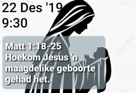 Matt Jesus Se Maagdelike Geboorte Jaco Se Bybelkoerant