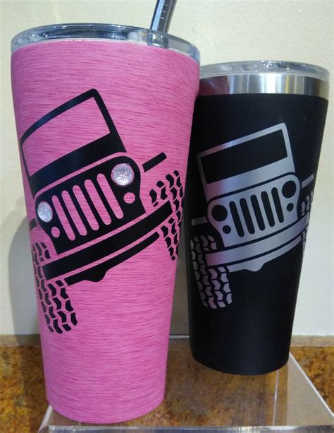 His Hers Jeep Tumblers Tumbler Pictures Custom Tumbler Cups