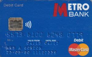 Bank Card Metro Bank MasterCard Debit Metro Bank United Kingdom Of