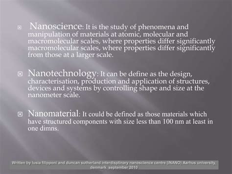 Nanoscience And Nanotechnology Ppt