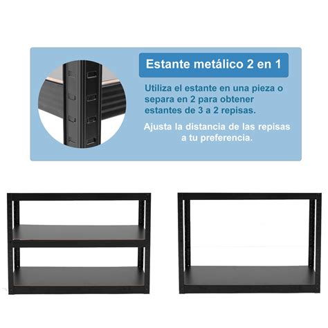 Estante Metalico Onof Esm Anaquel Rack Niveles Resistente Al Agua