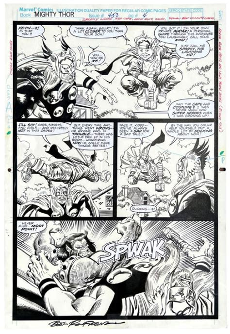 THE MIGHTY THOR 457 PAGE 4 RON FRENZ AL MILGROM AVATAR ULIK PUNCHES