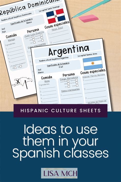 Spanish Speaking Culture Sheets More Than A Simple Worksheet La