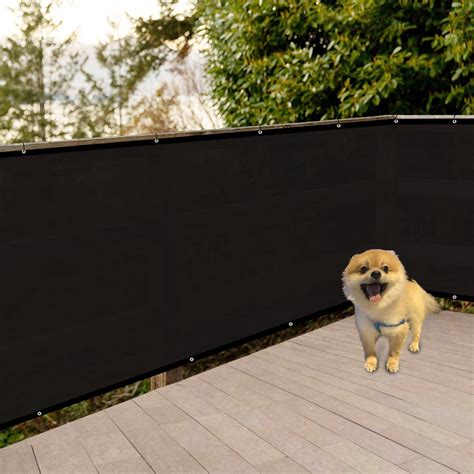 Snapklik Shatex Privacy Screen Privacy Fence Screen X Ft Black