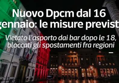 Nuovo Dpcm Ecco Alcune Delle Misure Previste