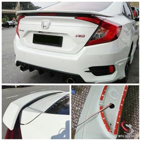 Honda Civic Fc Rs Spoiler With Painting Auto Accessories On Carousell