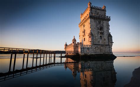 Torre De Belém Em Lisboa Portugal Nature Hd Wallpaper Visualização