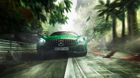 Green Mercedes Benz AMG GT R 2018, HD Cars, 4k Wallpapers, Images ...