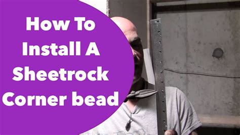 How To Install A Sheetrock Corner Bead Youtube