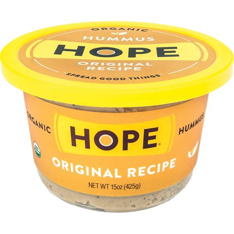 Hope® Organic Original Recipe Hummus 15 Oz Tub