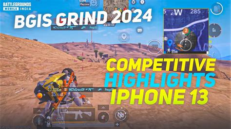 IPHONE 13 BGMI COMPETITIVE HIGHLIGHTS GRIND FOR BGIS 2024 IPHONE 13