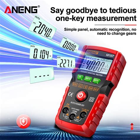 ANENG Mini Digital Multimeter AC DC Electrical Voltage Tester M107