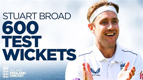 Stuart Broad Takes Test Wickets Youtube