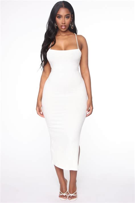 Laced And Ready Midi Dress White Fashion Nova