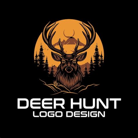 Premium Vector Deer Hunt Vector Logo Design