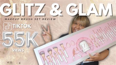 Tiktok Viral Tjmaxx Glitz Glam Makeup Brush Set Review Youtube