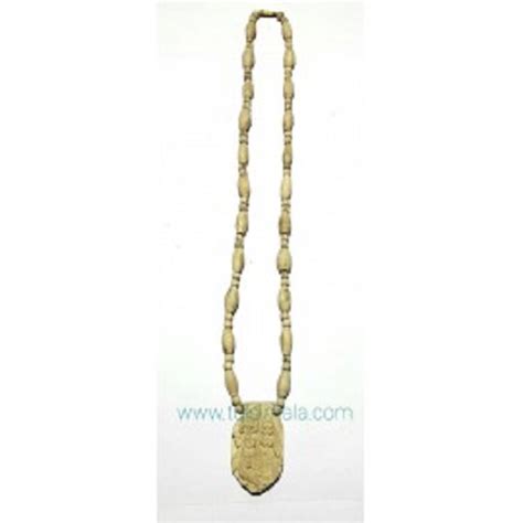 Tulsi Neck Mala With Radha Krishna Carving Locket Original Tulsi Mala