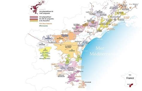 Languedoc-Roussillon Wine Map, 44% OFF