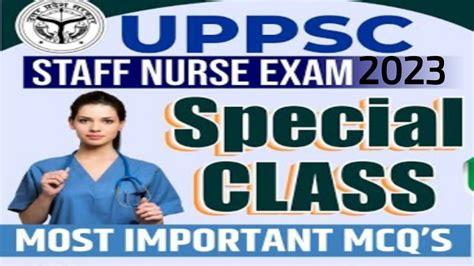 UPPSC STAFF NURSE EXAM 2023 SPECIAL MCQ Ll By Pooja Ma Am YouTube