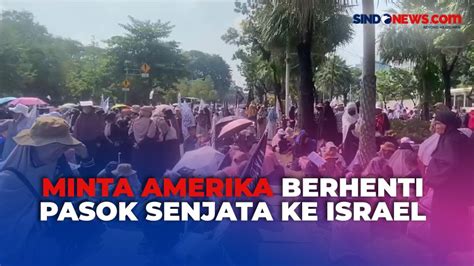 Geruduk Kedubes Massa Minta Amerika Berhenti Pasok Senjata Ke Israel