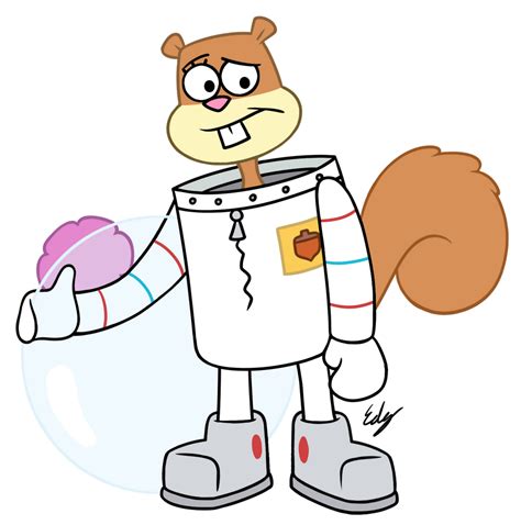 256508 Safe Artist Edyhelado Sandy Cheeks Spongebob Mammal