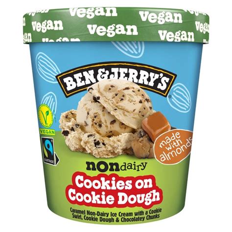 Ben And Jerrys Dairy Free Cookies On Cookie Dough Vegan Ice Cream Tub