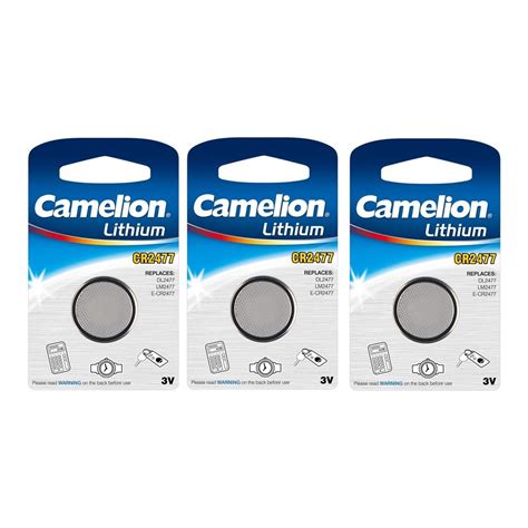 Camelion CR2477 3V Lithium Button Cell Battery For Button Cells