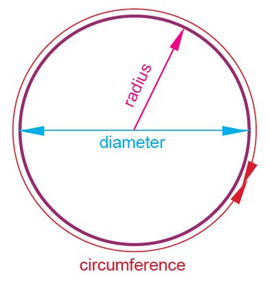 Circumference Of Circle Diameter And Radius