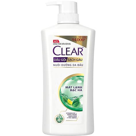 Clear dầu gội mát lạnh bạc hà 880g Siêu Thị Genshai