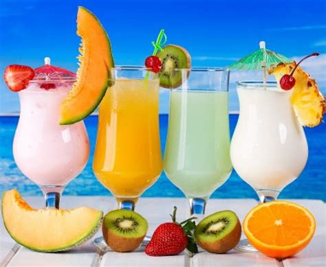 Tropical Cocktails Cocktail Juice Fresh Fruits Summer Drink Tropical Hd Wallpaper Peakpx