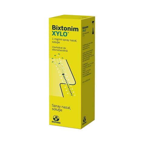 Bixtonim Xylo Mg Ml Spray Medicamente Pe Baz De Prescri Ie Medical