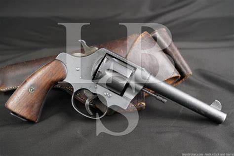 US WWI Colt Model 1917 New Service 45 ACP Double Action Revolver 1918