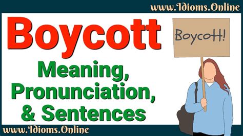 Boycott Meaning And Sentence at Sima Morrell blog