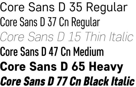 Core Sans D font by S-Core – the excitingly rich font