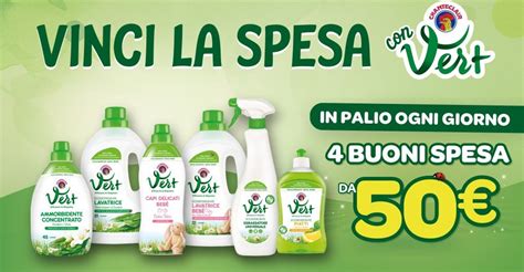 Concorso Vinci La Spesa Con Vert Ogni Giorno 4 Buoni Spesa Da 50