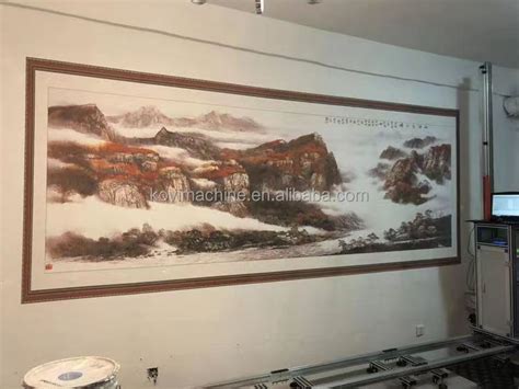 M H Automatic D Printer For Wall Vertical Wall Inkjet Painting