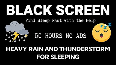 Find Sleep Fast With The Help Of Heavy Rain And Thunderstorms Black