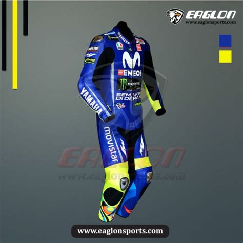 Valentino Rossi Yamaha Movistar Motogp Leather Suit Eaglon