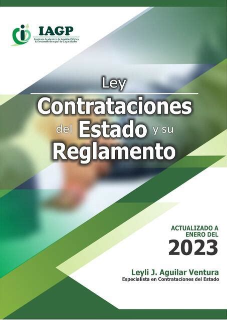 Ley Contrataciones Del Estado Y Su Reglamento VLADIMIR CASTILLO UDocz