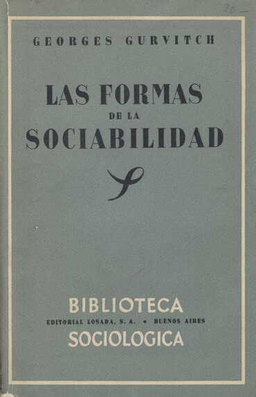 Las Formas De La Sociabilidad Fundación Francisco Ayala