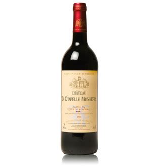 Vin Château La Chapelle Monrepos 2020 Vin Rouge Castillon Côtes de