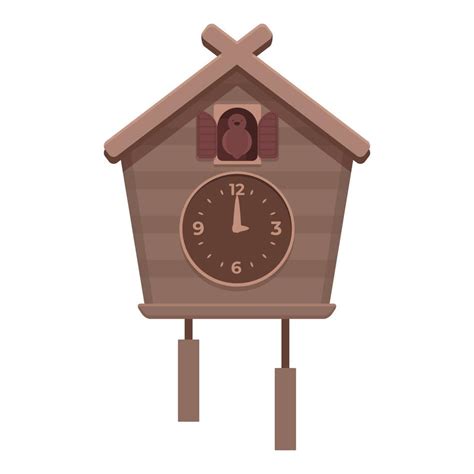 Cuckoo Clock Icon Cartoon Vector Old Watch 14293402 Vector Art At Vecteezy