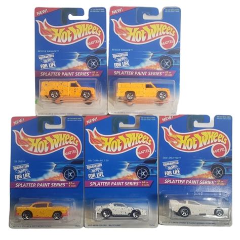 Mattel Toys Hot Wheels Splatter Paint Series Of Set Of Vintage Poshmark