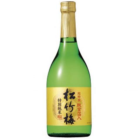 寶酒造 松竹梅 超特選 純金箔入 特別純米酒 Ld 097014 720ml 低至 225 清酒 Sake 寶酒造