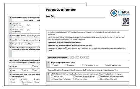 Doctor Msf Questionnaires And Report